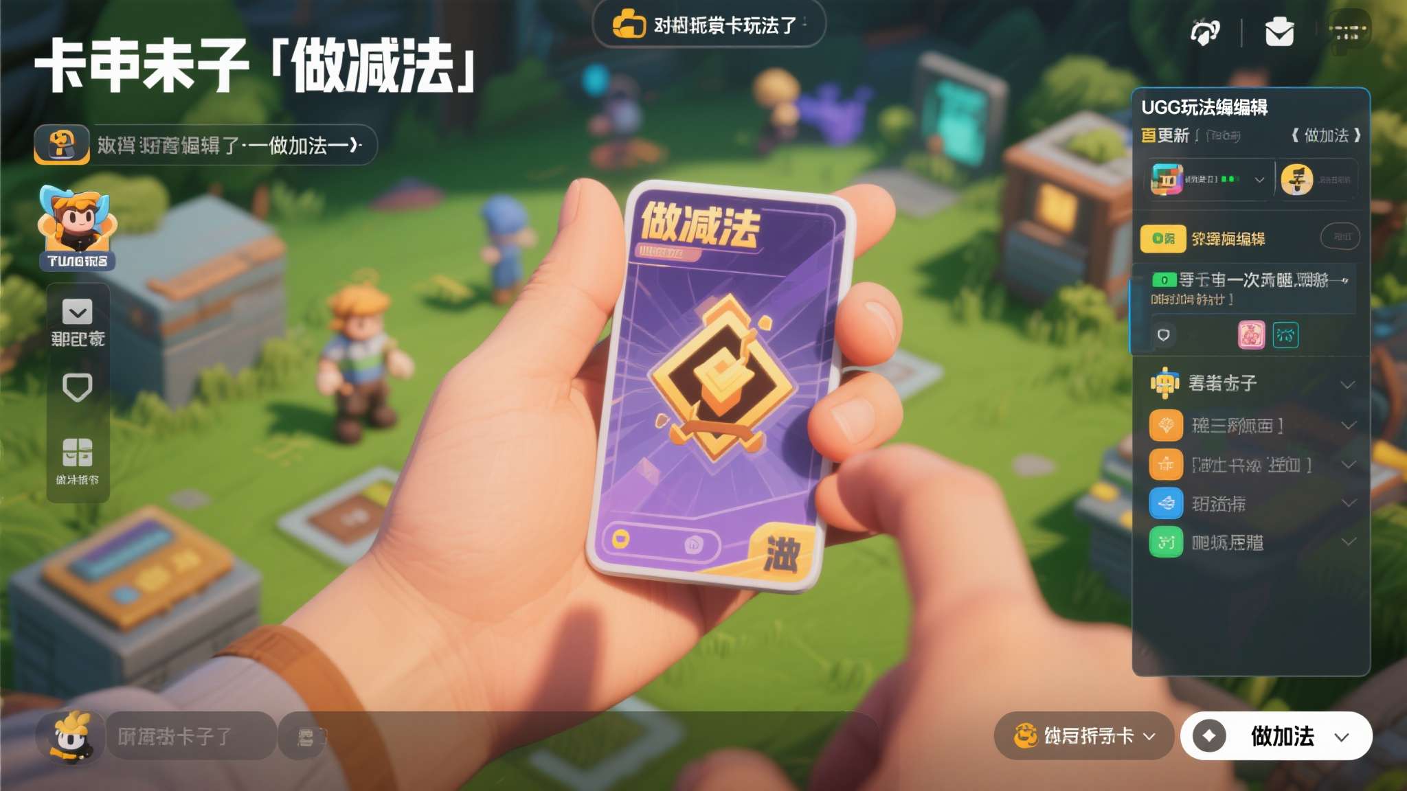 如果说取消抽卡是"做减法"，那么UGC玩法编辑器的推出则是一次大胆的"做加法"。